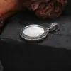 Plata de Ley S925 Zakilam Luz Colgante Redonda Lujo Vintage Estilo Nacional Nicho Colgante Accesorios de Estilo Étnico Versátiles