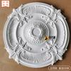 Placa de Lâmpada PU Francesa Redonda Decorativa de Teto Europeia Imitação de Gesso Base de Lustre Combinação de Parquet Lâmpada Disco de Piscina