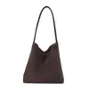 Bolso tipo cubo de gran capacidad con patrón tejido de moda para mujer, nuevo modelo 2026, simple, elegante, casual, bolso de hombro para madre e hija, para ir al trabajo