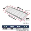 Orificio de Ventilación Disipación de Calor Negro Plateado Gabinete para Zapatos Rectangular Malla Transpirable Gabinete de Ventilación Armario de Vestir Aleación de Aluminio Malla Transpirable