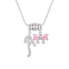 Collar con Letras Dopamina Popular Transfronterizo Set de Tres Piezas con Accesorios de Lazo, Elegante y Versátil Set de Collares con Letras