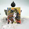 Pintura thangka de oro de Xizang cinco maestros Manjushri pasado y presente zorro de nueve colas lienzo central semi-puro pintado a mano venta al por mayor