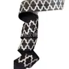 Diadema de Joyería Elástica Plegable Estampada con Flor Estampado en Caliente Banda Elástica de 1.5cm Tira de Borde de Nylon Brillante de Colores