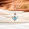 Moda Cruzada Europeia e Americana Pingente de Rosa Amor Trevo de Quatro Folhas Diamante Cristal Coração de Pêssego Colar Feminino Cerimônia do Dia das Mães