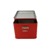 En Stock Al Por Mayor 120 Cajas Redondas de Lata a Presión, Cajas de Lata Universales de Color Sólido para Empaque de Alimentos y Té, Cajas de Almacenamiento
