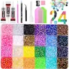 Venda Quente Transfronteiriça 3mm Cor Mista Resina AB Strass de Fundo Plano Strass Gelatina Strass DIY Roupas Nail Art Strass Strass para Celular