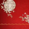 Estudio Fotográfico Tela de Fondo China Fotografía de Niños Disfraz Retrato Familiar de Año Nuevo Papel de Fondo Rojo
