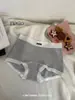 Nova Estilo Algodão Bloco de Cores Bainha Boxer Feminino, Confortável Sem Enrolar Algodão Puro Sem Costura Roupa Íntima Feminina
