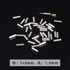 Cuentas martilladas de acero inoxidable, cuentas sueltas, cuentas de tubo de bambú, cuentas espaciadoras, colgantes, clips O, accesorios para pulseras DIY, componentes para joyería al por mayor