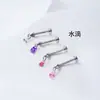 F136 Aleación de Titanio Rosca Interna Colgante Bala Accesorios para Pendientes Zirconia Cúbica Tachuela para Hélice Auricular Modelo Nuevo 2025