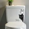 Comercio Exterior Dibujos Animados Animal Creativo Impermeable y Resistente al Aceite Decoración de Baño Autoadhesivo Removible Patrón Peculiar Pegatina Decorativa para Inodoro
