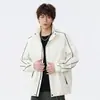 Chaqueta Nueva para Hombre Otoño Exterior con Capucha Top Juvenil Tendencia Cortavientos Estilo Coreano Moda Ropa de Abrigo para Hombre
