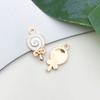 1 gota de óleo branco pingente pulseira colar pingente pequeno pingente artesanal diy chaveiro joias acessórios atacado