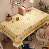 Toalha de mesa para escrivaninha infantil, tapete protetor para mesa de estudo de estudante, tapete de mesa, toalha de mesa para quarto de menina, pano de cobertura estilo ins