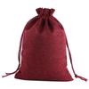 Fabricantes en stock, bolsa de lino con cordón, repelente de mosquitos, bolsita de ajenjo, bolsa para joyería, cosméticos, embalaje de lino de imitación, bolsa de regalo.