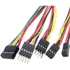 Linha de conexão eletrônica colorida de dupla linha 2,54mm fêmea para fêmea, macho para fêmea, macho para macho, com terminal de linha de conexão dupla