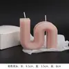 Velas de Soja Coreanas en Forma de S para Decoración del Hogar, Adornos de Dormitorio, Accesorios para Fotos y Regalos con un Toque Femenino