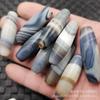 Ágata Azul Envuelto en Seda Passepartout Jade Cuentas Sueltas Calcedonia Gris Ahumado Cuentas de Arroz Cuentas Lizer Dzi Accesorios de Joyería Cuentas