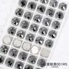 Yiwu Mayoreo Hebilla Plana Redonda Superior Accesorios de Costura Decoración de Bodas Accesorios Hechos a Mano Diamante de Cristal Cosido a Mano Fondo Plano Doble Agujero