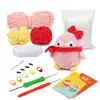 Paquete de Materiales de Crochet Más Vendido de Amazon Serie de Animales Hilo Worsted Crochet Regalo Navideño Juguete Video en Inglés