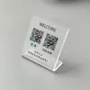 Sinal de código de pagamento, sinal de exibição de código QR de pagamento, sinal de pedido com código de escaneamento em acrílico, cartão de número de mesa, vestuário