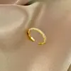 Venta de Liquidación de Salida, Agotado en Estantes, Artículos de Oferta, Anillo Liso Ajustable para Mujer, Nuevo Modelo 2023, Anillo de Oro