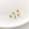 Contém cor 14K ouro 4mm espaçador de conta cilíndrica com argola acessório de pingente feito à mão pulseira de pérola DIY material de joalheria