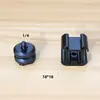Jaula de Cámara DSLR Micro Expansión Montura de Zapata Fría Tornillo de 1/4 Adaptador de Liberación Rápida para Luz de Relleno Micrófono Base de Zapata Caliente