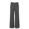 Calça Casual Patchwork Desconstruída Estilo Retro Americano Old Money 2026 Unissex Versátil Preta em Estoque