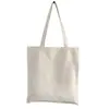 Bolsa de Lona Bolsa Tote de Lona con Logo Impreso Personalizado Bolso de Hombro Individual de Algodón Gran Capacidad Bolsa de Lona para Regalo Publicitario