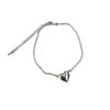 Pulsera de Amor Plateada para Mujer Diseño de Nicho de Lujo Ligero Estilo Frío Pulsera para Novia Pulsera de Moda Europea y Americana para Mujer