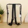 Directo de Fábrica Mochila Transparente de PVC Minimalista Moderna Venta al por Mayor Red Social Gran Capacidad Doble Hombro Moda Bolso Escolar