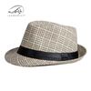 Sombrero de protección solar para exteriores de primavera y verano para hombre, sombrero de bombín pequeño retro británico, sombrero de playa, sombrero de jazz de paja para mujer.