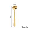 Dao Qi Aço inoxidável 304 Colher de café requintada espessada multi-especificação pequena colher doméstica mini redonda colher atacado