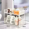 Prateleira de armazenamento para banheiro, prateleira de armazenamento multicamadas para o espaço entre a pia e o lavatório, carrinho móvel multifuncional de piso para o banheiro e o vaso sanitário