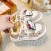Zapatos Casuales para Niñas Dibujos Animados 2026 Primavera/Otoño Zapatos Blancos para Estudiantes Zapatos de Skate Antideslizantes Nuevos Zapatos Deportivos para Niños Medianos y Mayores