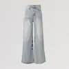 Colección Otoño 2026 Retro Americano Holgados de Cintura Alta Pierna Ancha Jeans Rotos Otoño/Invierno Versátiles de Caída para Mujer y Pantalones