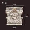 Columna Romana Estilo Europeo Madera Maciza Tallada Decoración Sencilla Estilo Europeo Cabeza de Columna Estilo Chino Viga de Soporte Soporte de Viga Almohadilla Gabinete de Chimenea Metabo