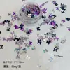 Lentejuelas de Mariposa para Uñas de Venta Caliente Transfronteriza, Brillo Láser Ultra Fino Decoración de Uñas DIY Mariposa Aurora, Materiales