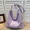 Bolso cruzado de hombro plisado con estampado de estrellas estilo coreano, nuevo, para mujer, gran capacidad, versátil, moderno, simple, ligero y a la moda.