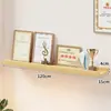 Estantería de pared Mueble flotante para TV en sala de estar Estante de almacenamiento de pared de una sola palabra Máquina para juguetes caseros Estante de almacenamiento de caja superior