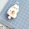 Lindos accesorios de resina para paletas de animales pequeños, pegamento de crema, clip para pegatina de refrigerador DIY, tocado, hebilla para taza de zapato, venta al por mayor