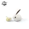 Horno Ge Conejo de Jade Mascota de Té Abierta Horno Ru Taza de Té Adorno del Zodiaco Creativo Juego de Té Kung Fu Ceremonia del Té Seis Caballeros Cerámica
