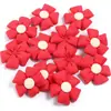 Lindo pasador de tela de algodón tridimensional con forma de flor de cinco pétalos, accesorios de cordón, material para ropa, zapatos y sombreros DIY, bolsa, bolsa