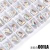 Nova coleção quente de picking requintada série de coração de pêssego torto côncava pontiaguda cristal de vidro diamante roupas pulseira joias acessórios diy