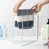 Fabricante Personalizado Simples Dobrável Suporte de Panos Cozinha Sem Furos Suporte de Toalha Secagem e Drenagem Rack de Armazenamento de Toalhas