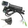 Patinete Elétrico Dobrável com Bateria de Lítio 48V Acelerador Manual Veículo Elétrico Mini com Trava Manopla Controladora de Velocidade Acelerador do Guidão