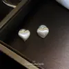 Aretes Metálicos de Corazón Mismo Estilo Fiebre Pinza para Oreja de Espiral de Mosquitos Sin Perforaciones Moda para Mujer Aretes Personalizados Aretes S925