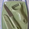 Rallador de Melón al por Mayor Cuchillo para Fruta Tabla de Cortar Set para Suplemento Alimenticio Infantil Cuchillo para Fruta de Acero Inoxidable Set de Tres Piezas Fabricante
