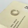 Anel Vintage Dourado Champagne Renda Multi-Camadas Enrolado Zircônia Estilo Francês, Tendência de Anel Empilhável Vazado Nicho Coreano e Japonês